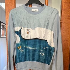 Lanvin Babar Collection Crewneck Sweater — silk and virgin wool